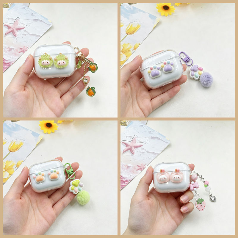 Beats Headphone Powerbeats Pro - cartoon cute keychain case For Beats