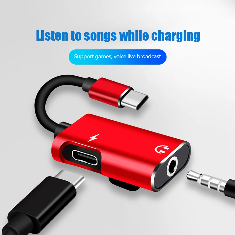 Earphone Splitter Jack - Type C To 3.5mm Jack Adapter
