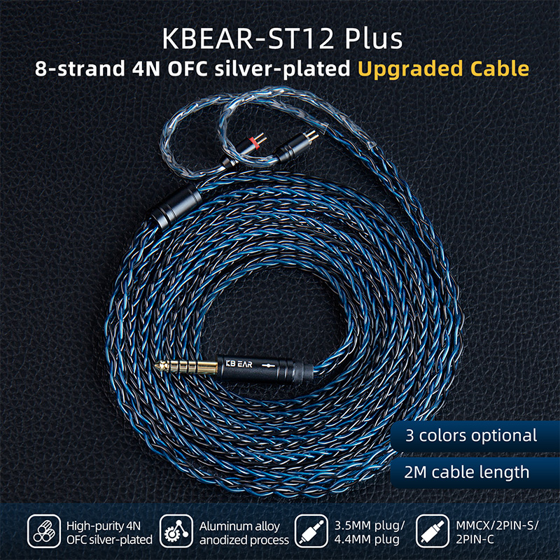 KBEAR ST12 Plus IEM Cable 8 Co - In Ear Monitor Iem recension och pris