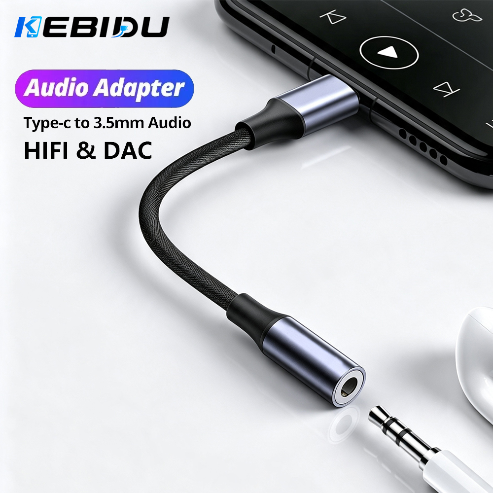 KEBIDU Type C To 3.5mm Audio A - Audiophile Headphone Wired recension och pris