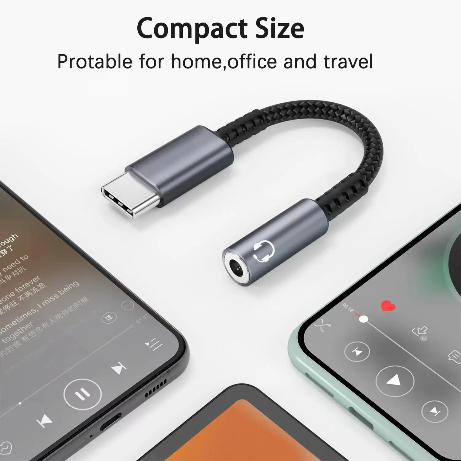 KEBIDU Type C To 3.5mm Audio A - Audiophile Headphone Wired recension och pris
