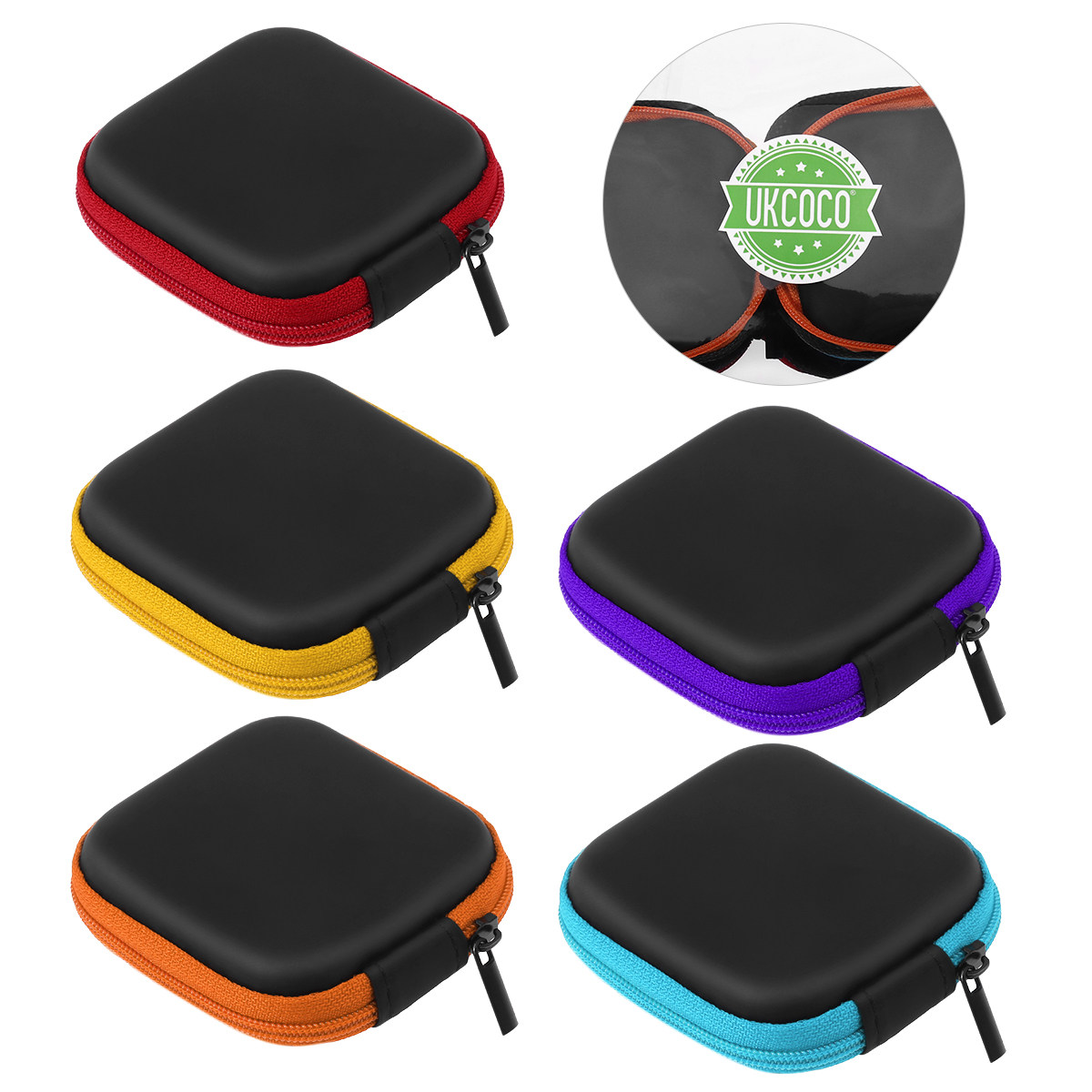 5Pcs Mini Earphone Storage Box - Headphone Case Hard recension och pris