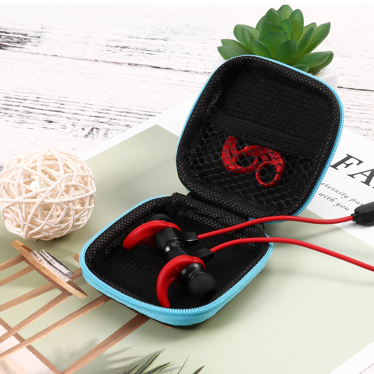 5Pcs Mini Earphone Storage Box - Headphone Case Hard recension och pris