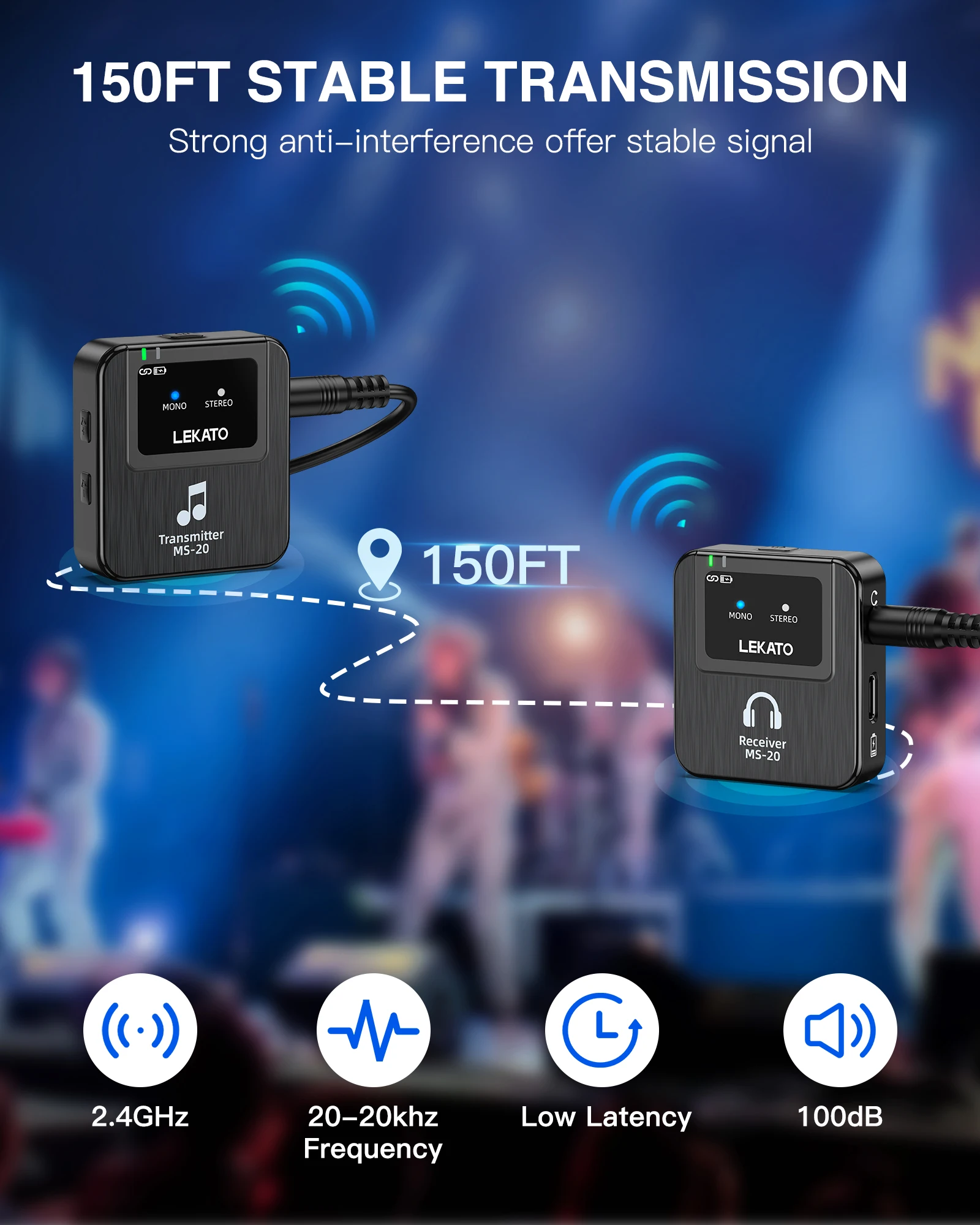 Lekato Wireless In-Ear Monitor - In Ear Monitor Iem recension och pris