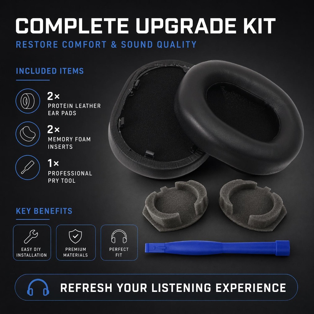 1Pair Replacement Earpads Cush - Sony Headphone Wh-1000Xm5 recension och pris