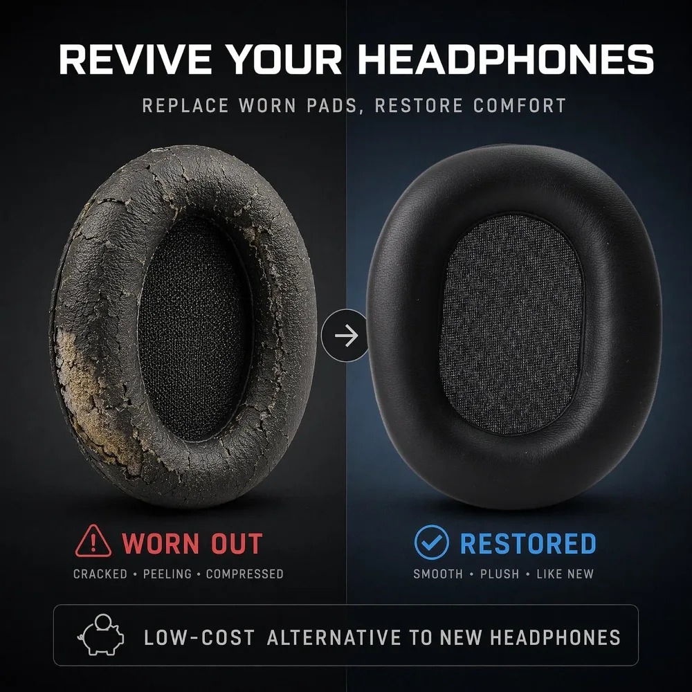 1Pair Replacement Earpads Cush - Sony Headphone Wh-1000Xm5 recension och pris