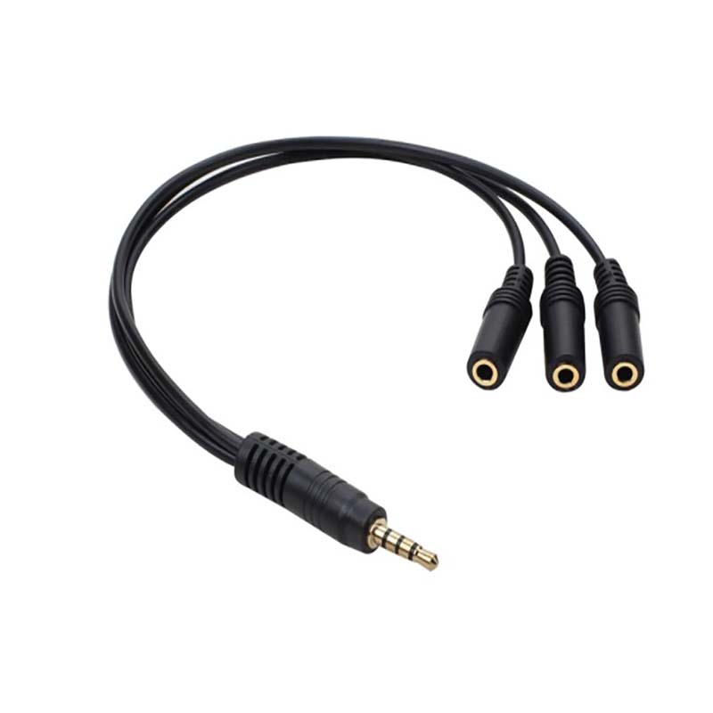 1Pc 3.5mm 3 Way Port Aux Multi - Earphone Splitter Jack recension och pris