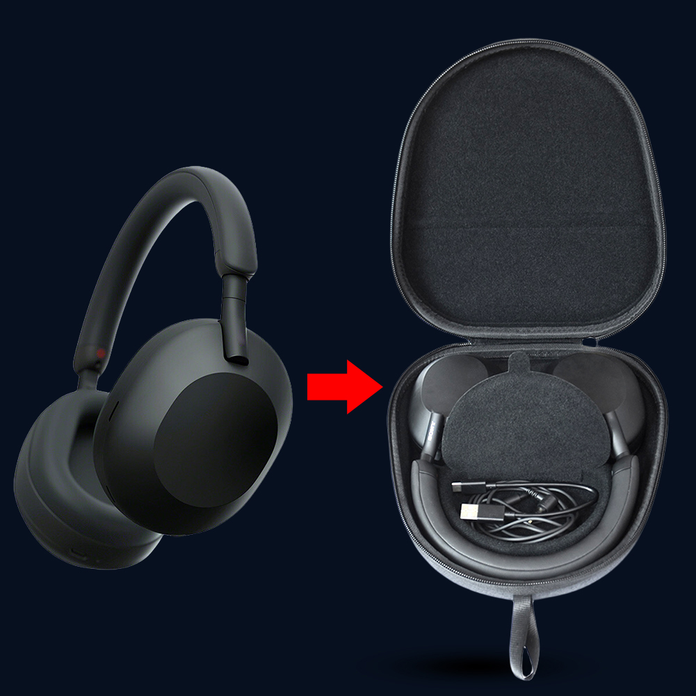 Hard Carrying Case Shockproof  - Sony Headphone Wh-1000Xm5 recension och pris